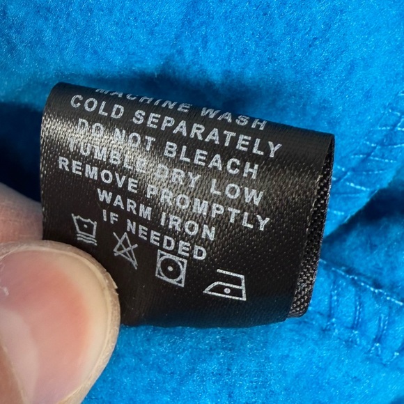 Carolina Panthers Fleece Coat Jacket Full Zip Adult Medium NFL Team Apparel NWOT - Picture 8 of 8